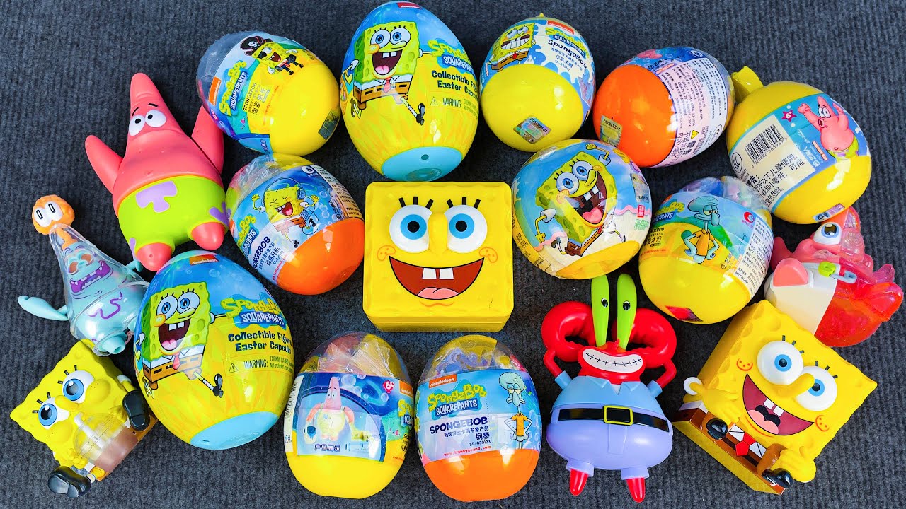 Blindbox SpongeBob🎁 Unboxing The Fun And Satisfying SpongeBob Collection (No Music), 満足のいく開封おもちゃ 🎁