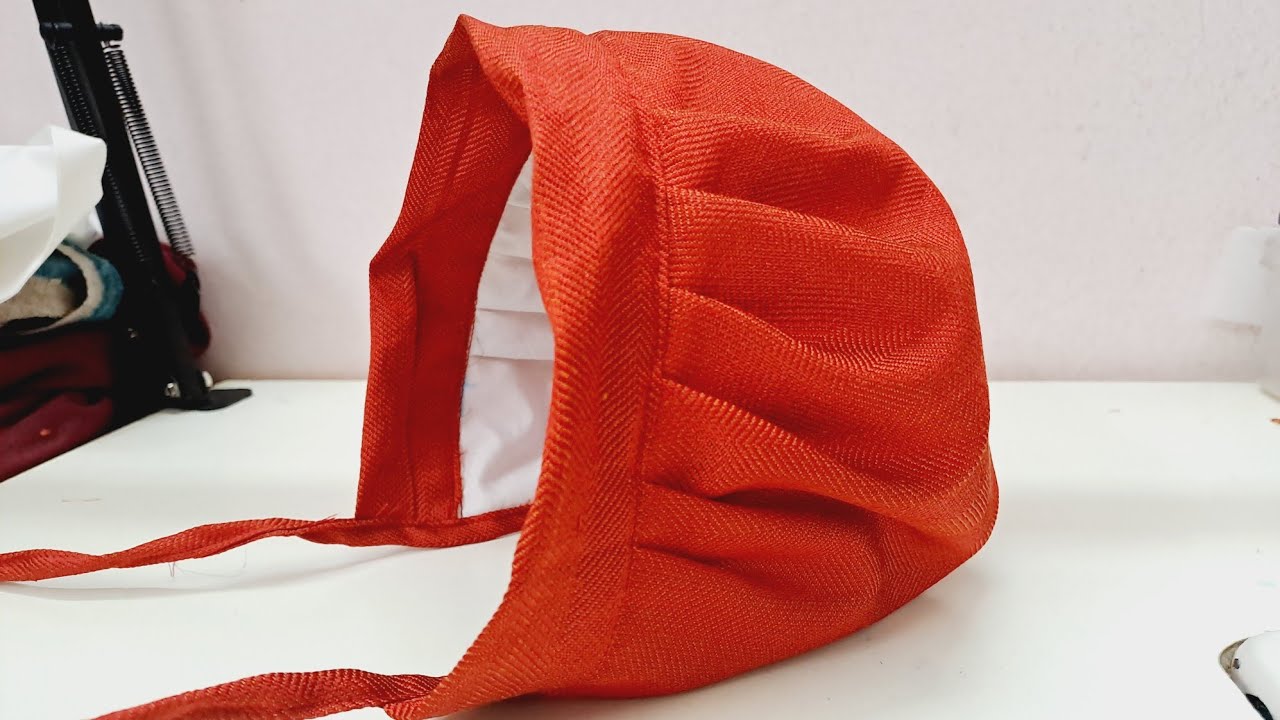 1 year baby cap cutting and stitching