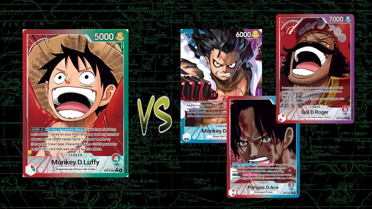 RG Luffy Battles Through OP-13! RP Roger, RU Ace & UP Luffy Await!