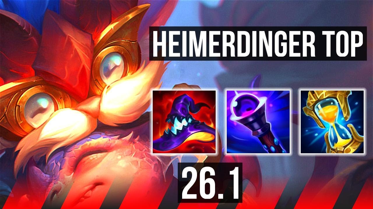 HEIMERDINGER vs ILLAOI (TOP) | Good KDA: 8/1/6 | EUW Master | 26.1