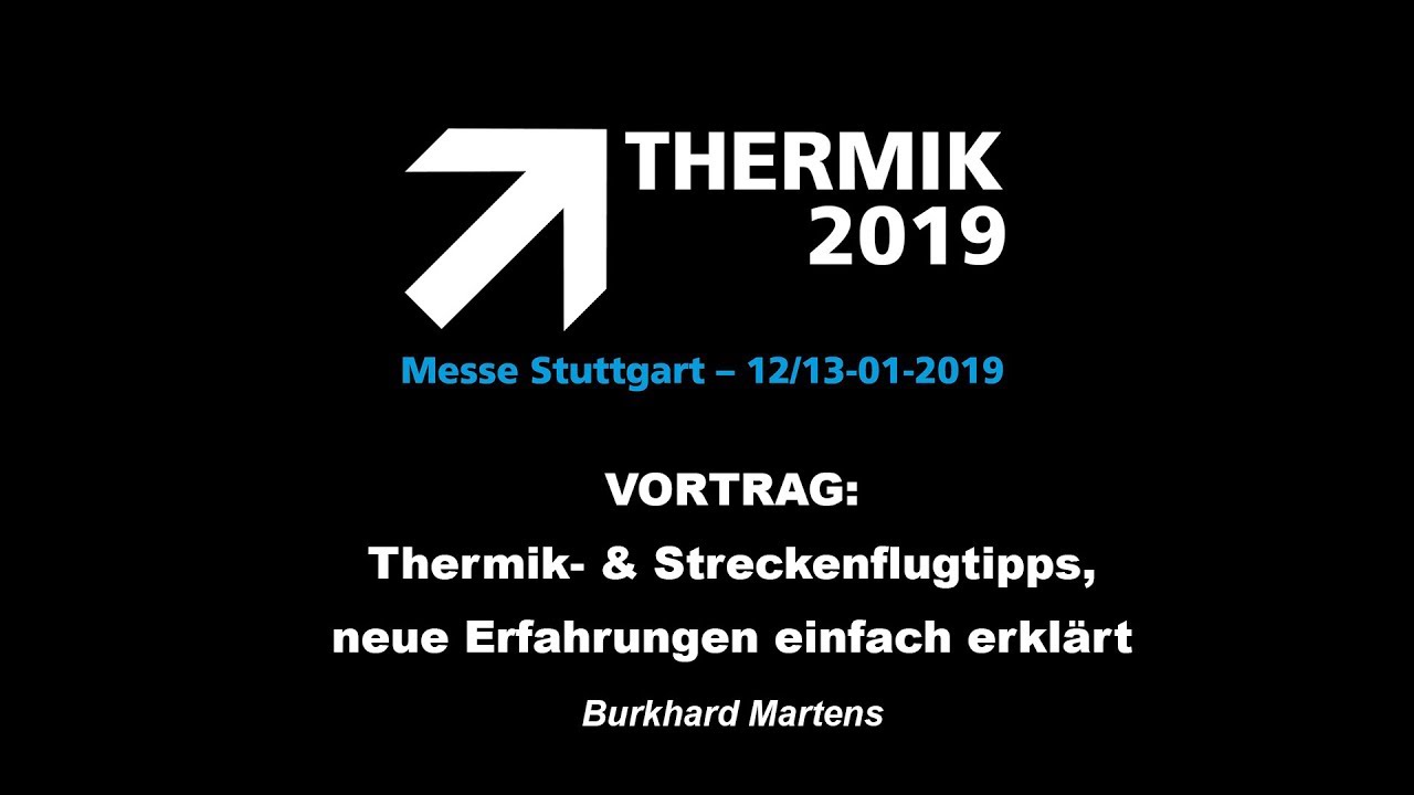 THERMIK 2019 - Burkhard Martens - Thermik- und Streckenflugtipps, neue Erfahrungen einfach erklärt