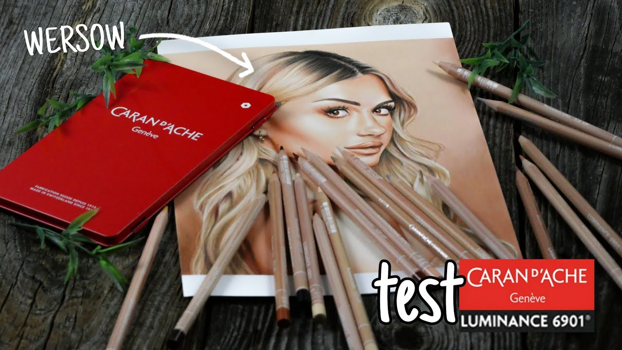 Recenzja kredek Luminance #Caradache  🖍️| Rysuję #WERSOW ✨| ROBSON