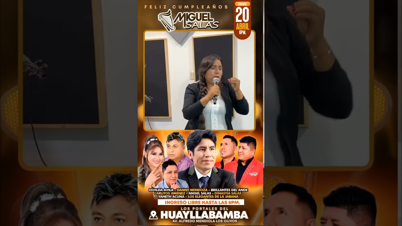 FLOR RIVERA TEMA CUANDO ME BAYE, ORQUESTA DINASTÍA SALAS