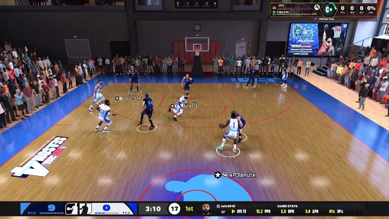 NBA 2K26_Random rec 6'8 getting busy