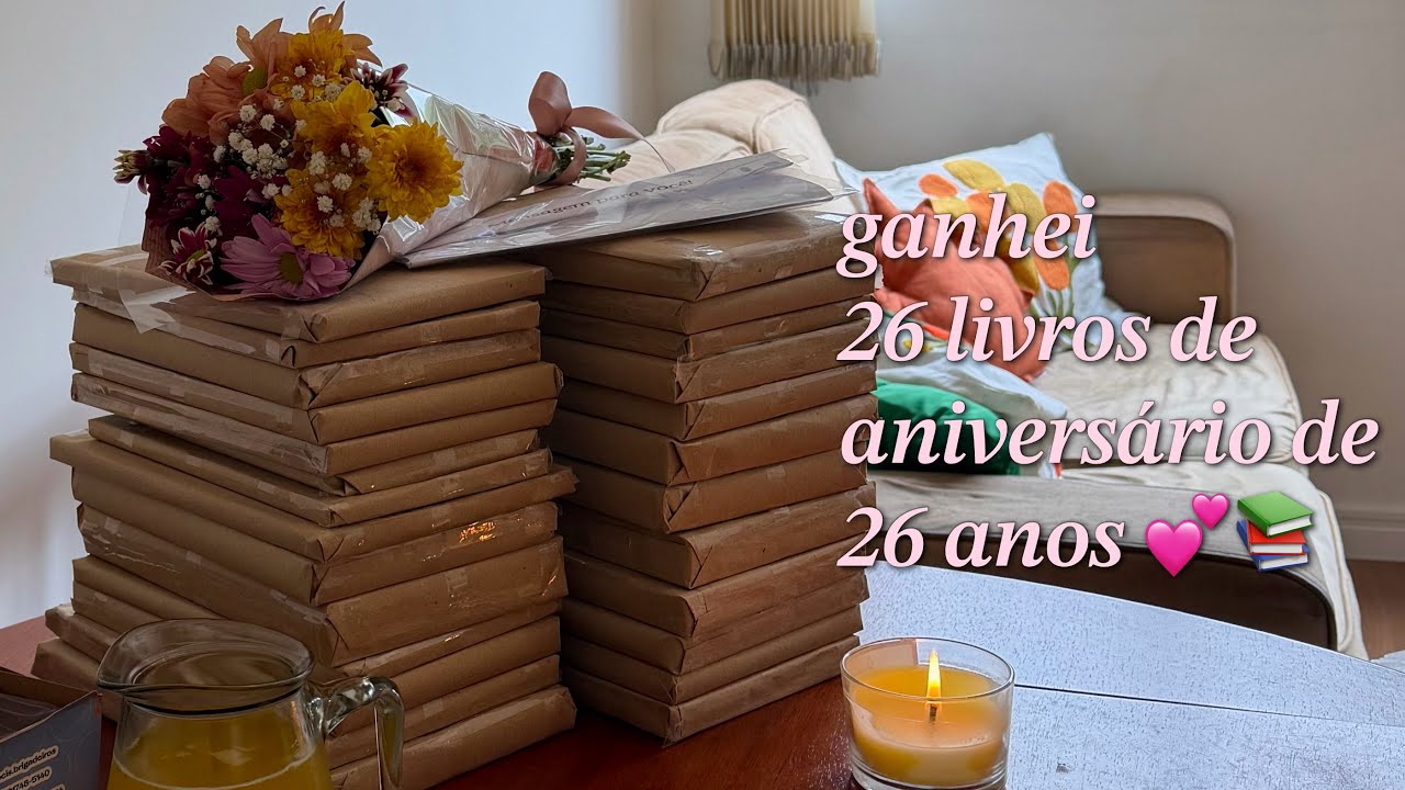 todos os 26 livros que ganhei de aniversário de 26 anos 💕📚