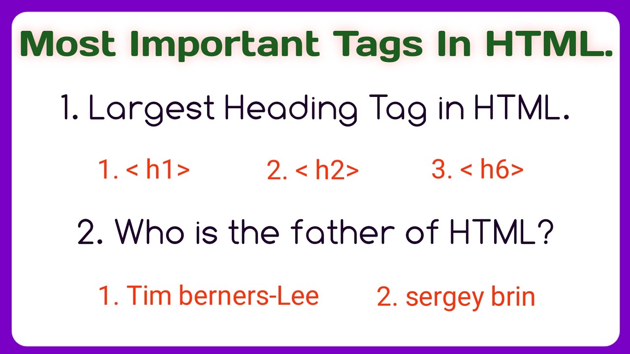 Top 10 HTML MCQs For Exam And Interview | LadlaEducation