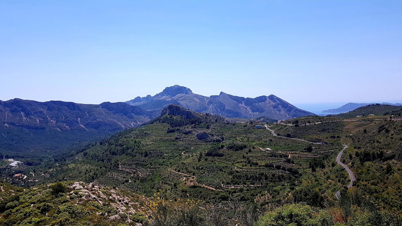 Cicloturismo: Parcent - Castell de Castells - Tárbena - Coll de Rates - Parcent (2021 Junio)
