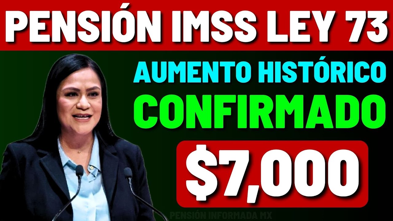🔴 ÚLTIMA HORA | AUMENTO HISTÓRICO en la Pensión IMSS Ley 73: PRESUPUESTO APROBADO