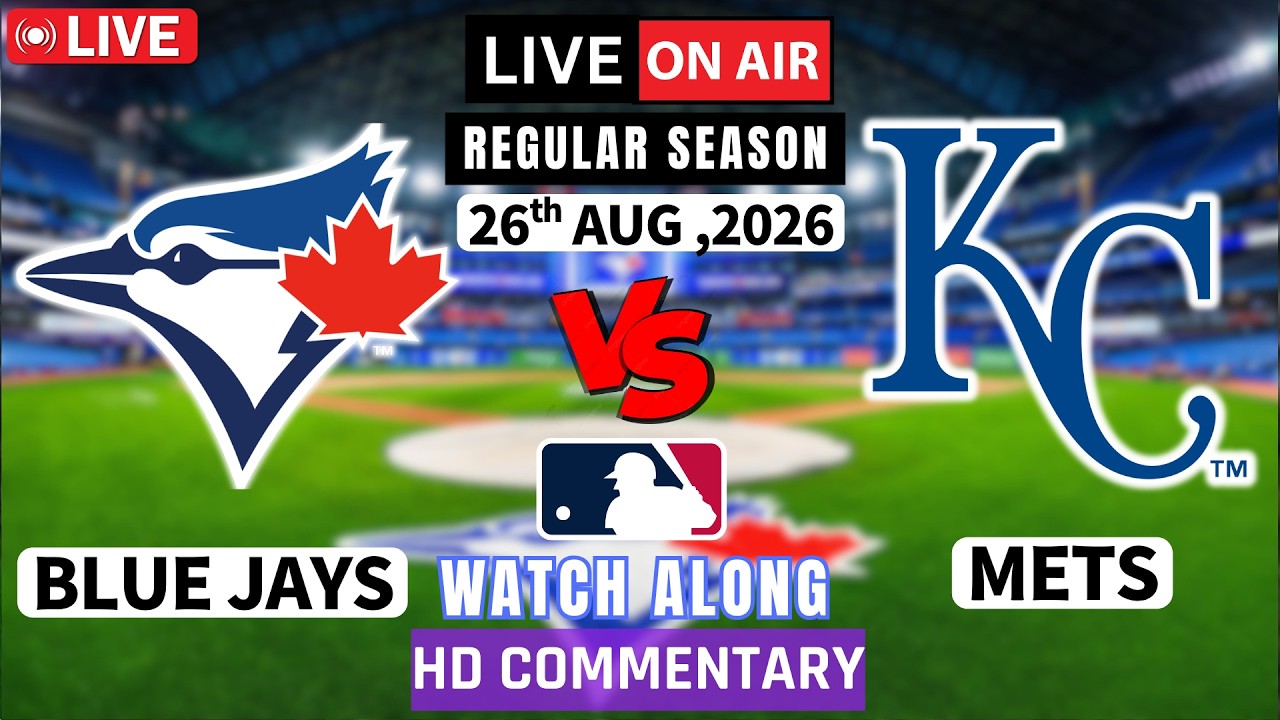Kansas City Royals vs Toronto Blue Jays Live-MLB score Radio broadcast Play by Play Watch along