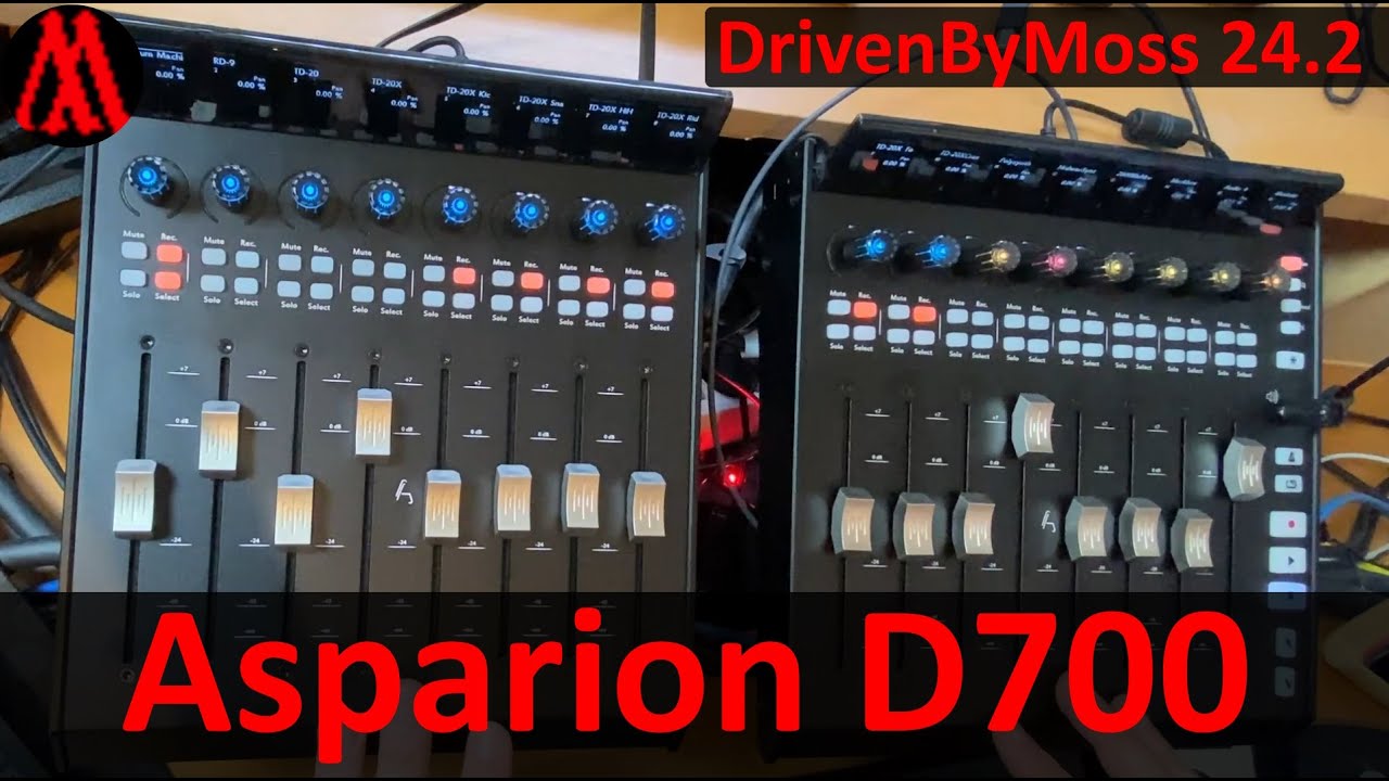 DrivenByMoss 24.2: Supports Asparion D700 controller series - MCU compatible with many enhancements