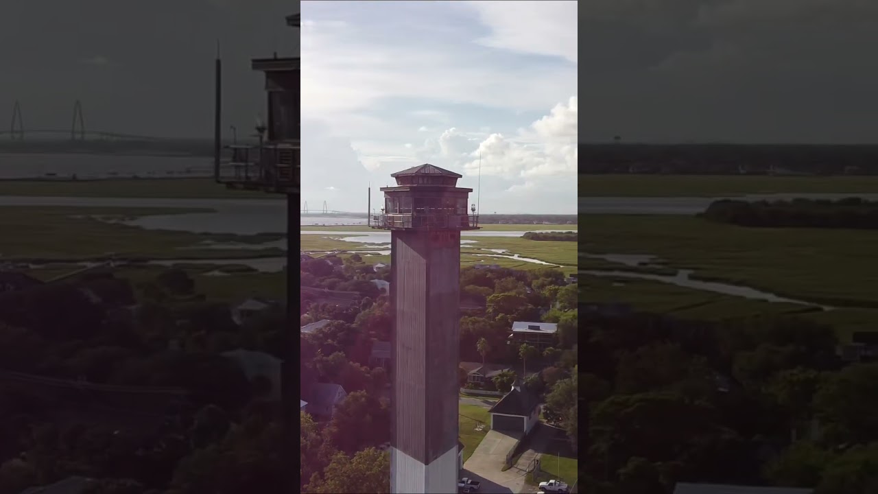 Sullivan&rsquo;s Island Lighthouse #charleston #southcarolina #lighthouse #drone