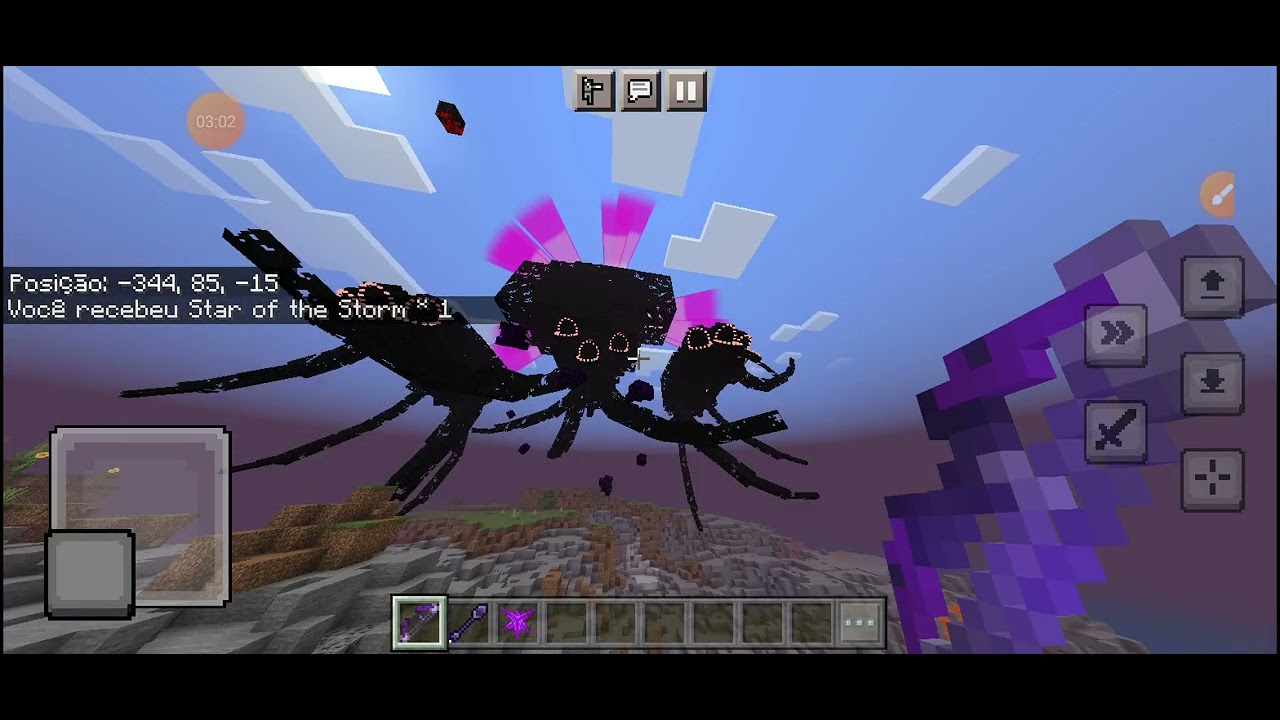 THE END 57basic wither storm addon Commanded Warden stormborne wither storm