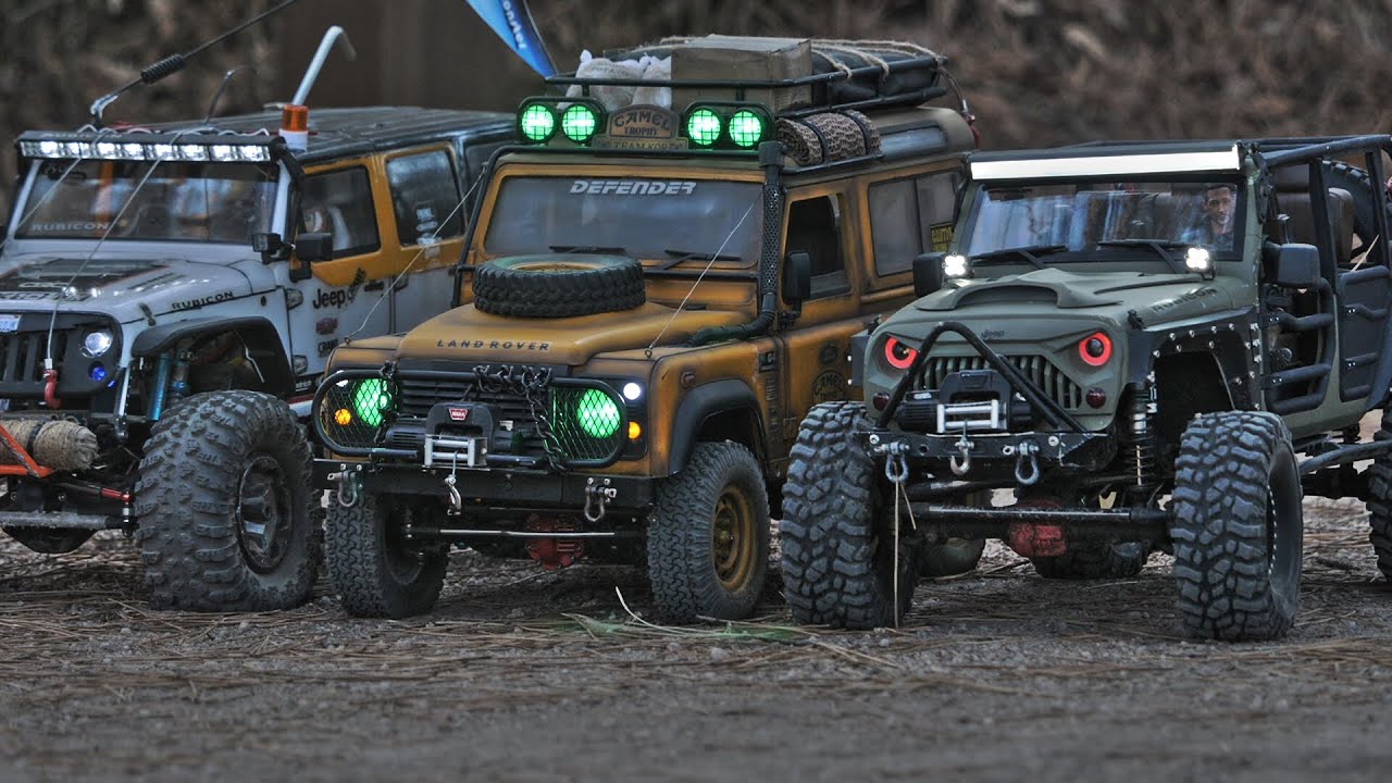Camel Trophy D90, SCX10 II Jeep JK Rubicon Wrangler Group Trail -