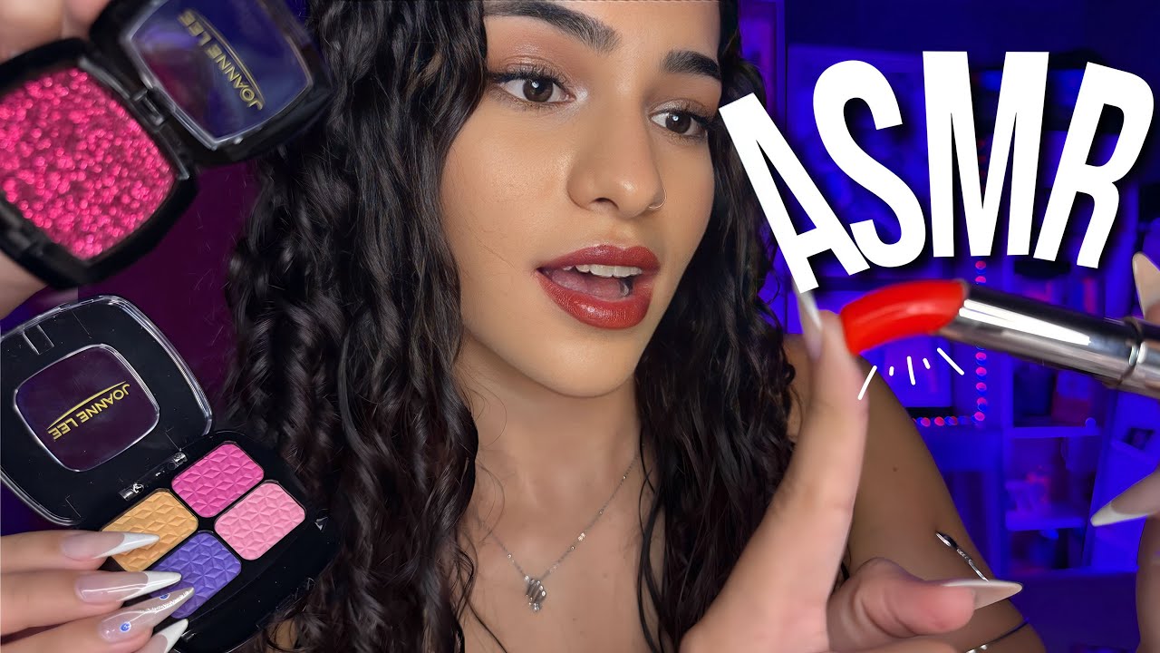 ASMR MAKE FAKE - TE MAQUIANDO DELICADAMENTE ATÉ VOCÊ DORMIR ☁️💤