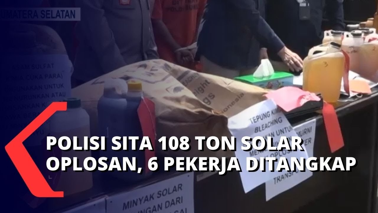 Temuan Aksi Pengoplosan Solar dari Gudang Minyak Ilegal, 108 Ton Solar Oplosan Disita Polisi