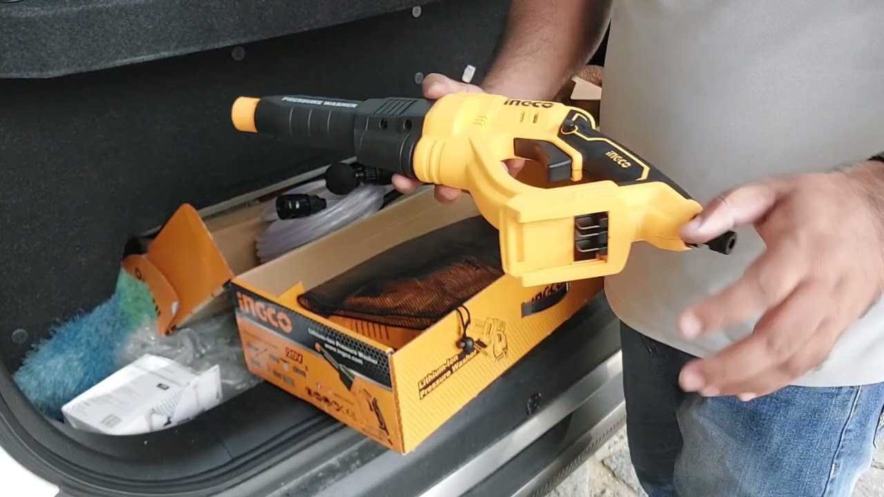 ingco cordless pressure washer full details and demo offline purchase in india