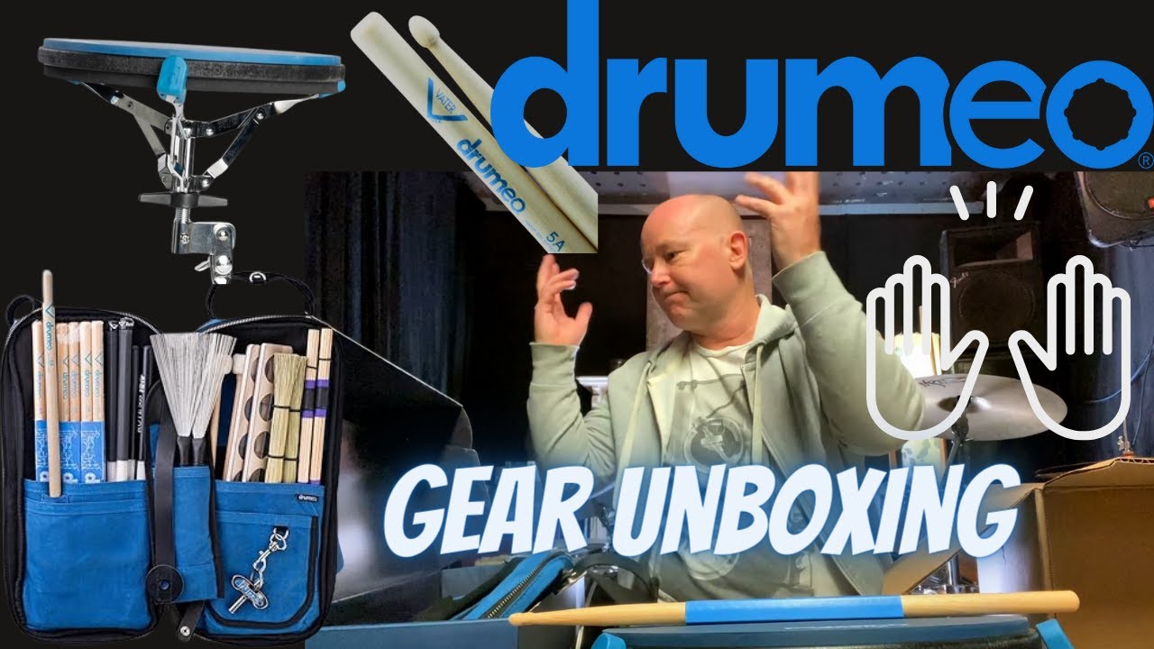 Drumeo Unboxing Video | Pad Stand - Sticks - Stick Bag | AWESOME products!