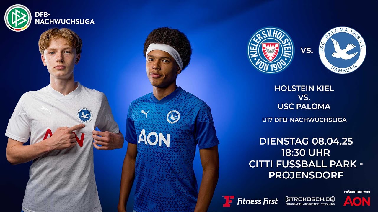 Holstein Kiel vs. USC Paloma - U17 DFB-Nachwuchsliga upload