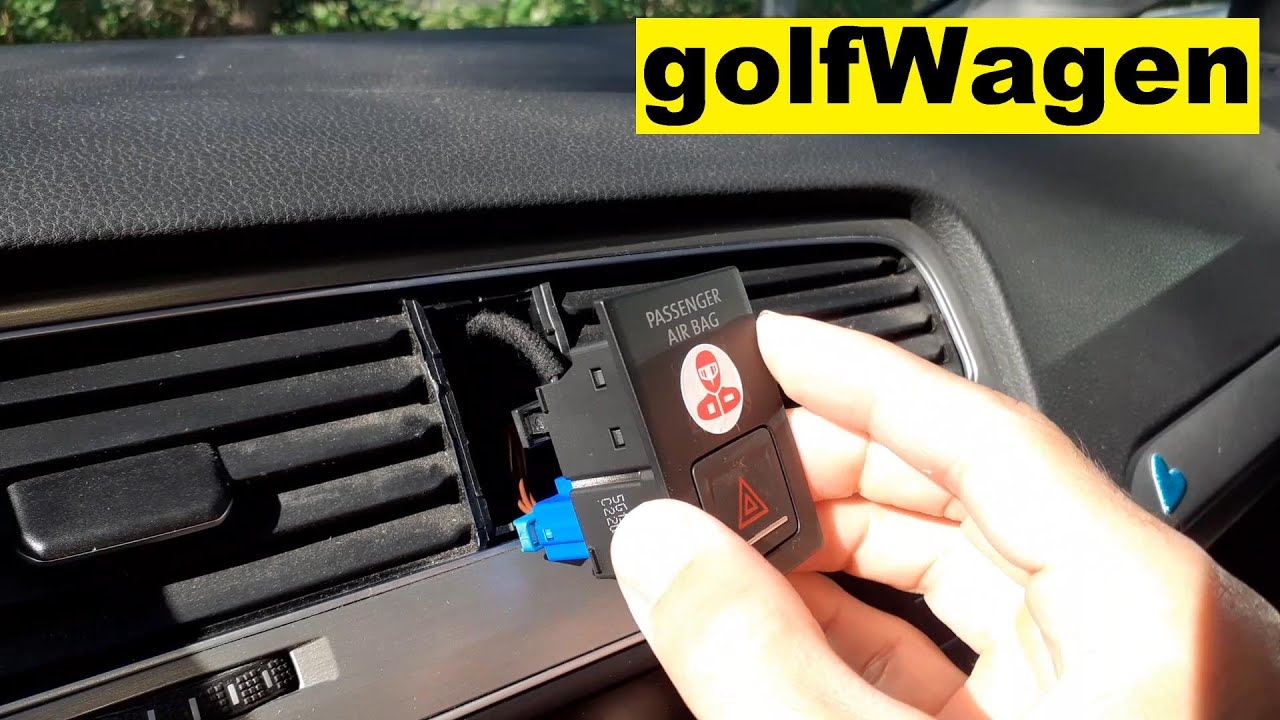 VW Golf 7 hazard light switch replacement