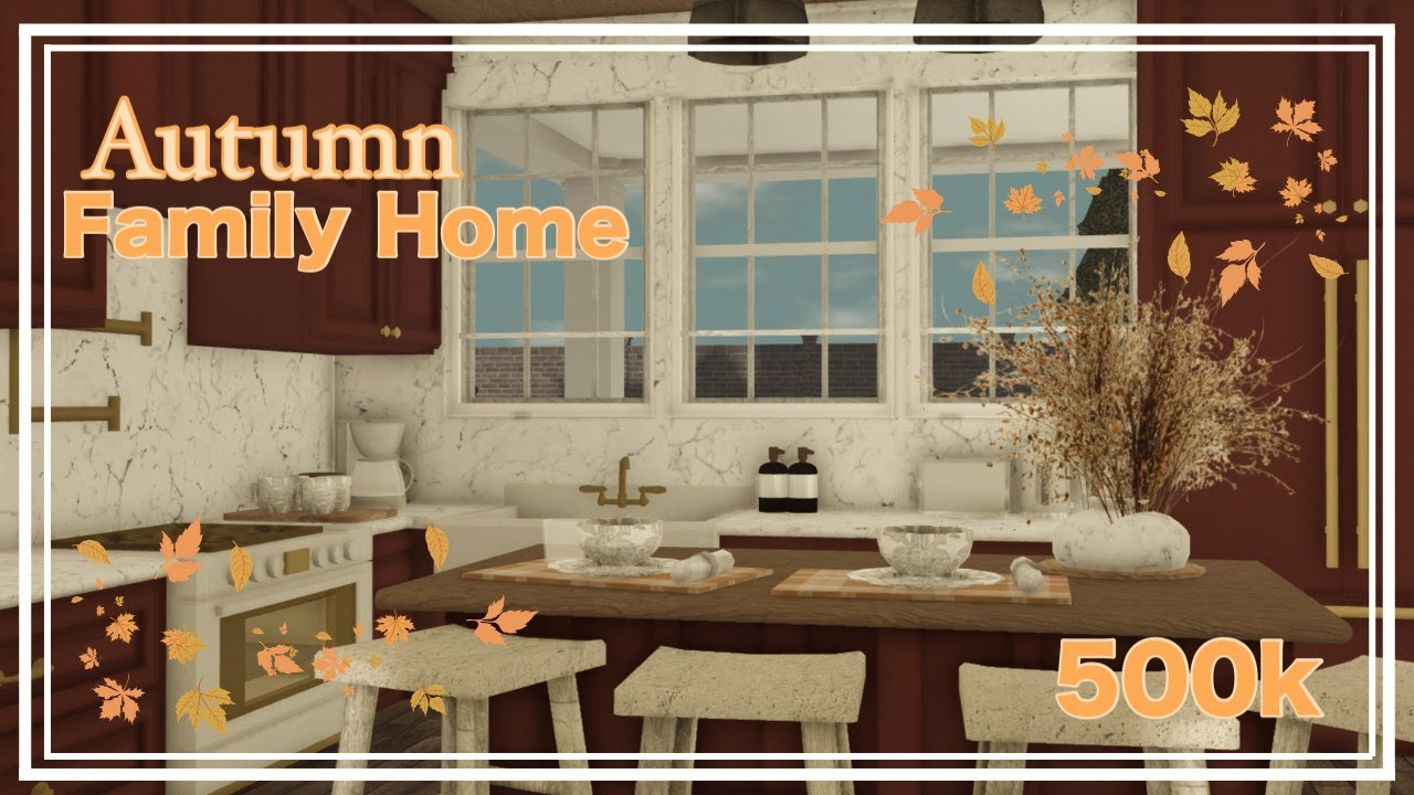 Autum Family Home || Interior part two || Bloxburg Speedbuild