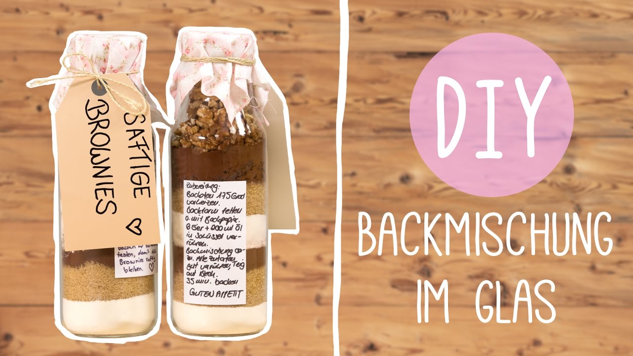 DIY Backmischung im Glas: Saftige Brownies