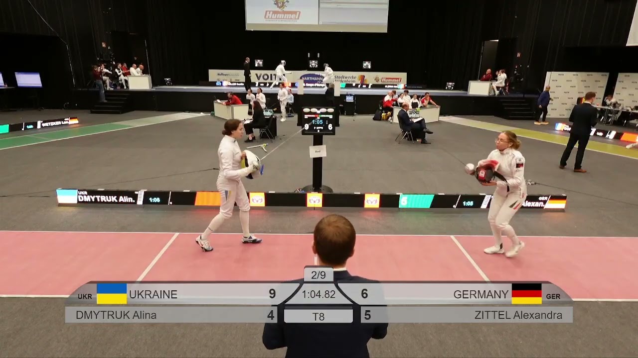 2025 Heidenheim CDE Womens Epee T8 Ukraine vs Germany