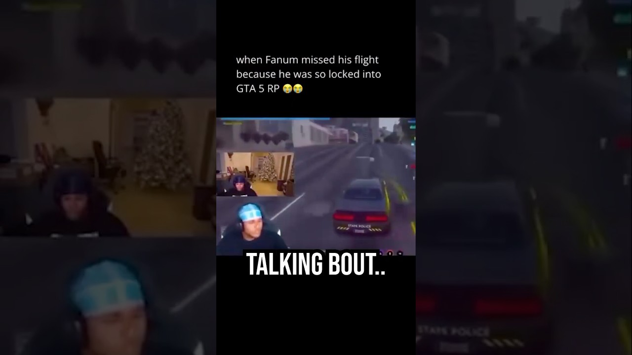 Fanum Missed His Flight Because GTA✈️😂(ORIGINAL)