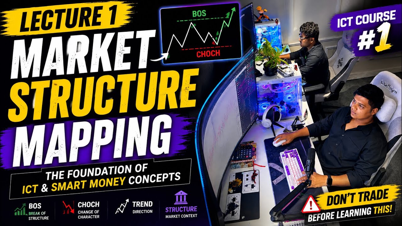     Learn Market Structure Step by Step | ICT & SMC series lecture No. 1