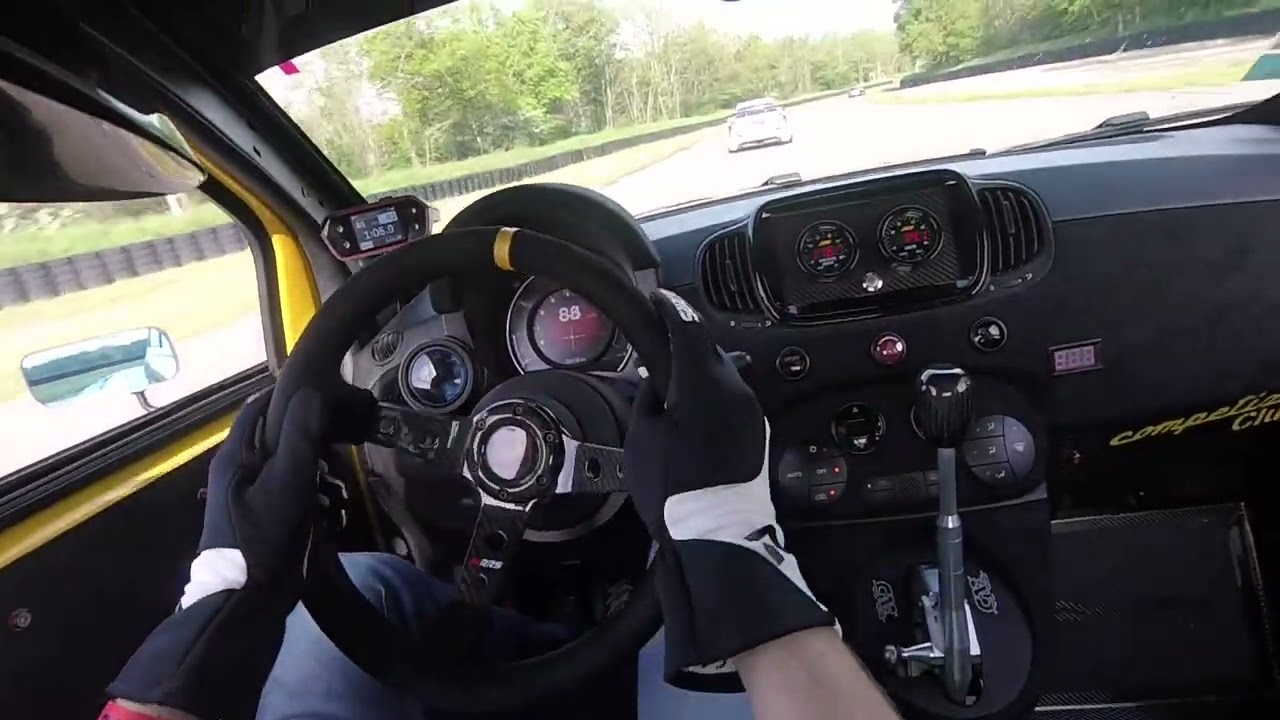 POV driving Abarth Competizione 07.05.23 - Circuit Anneau du Rhin trackday BMR