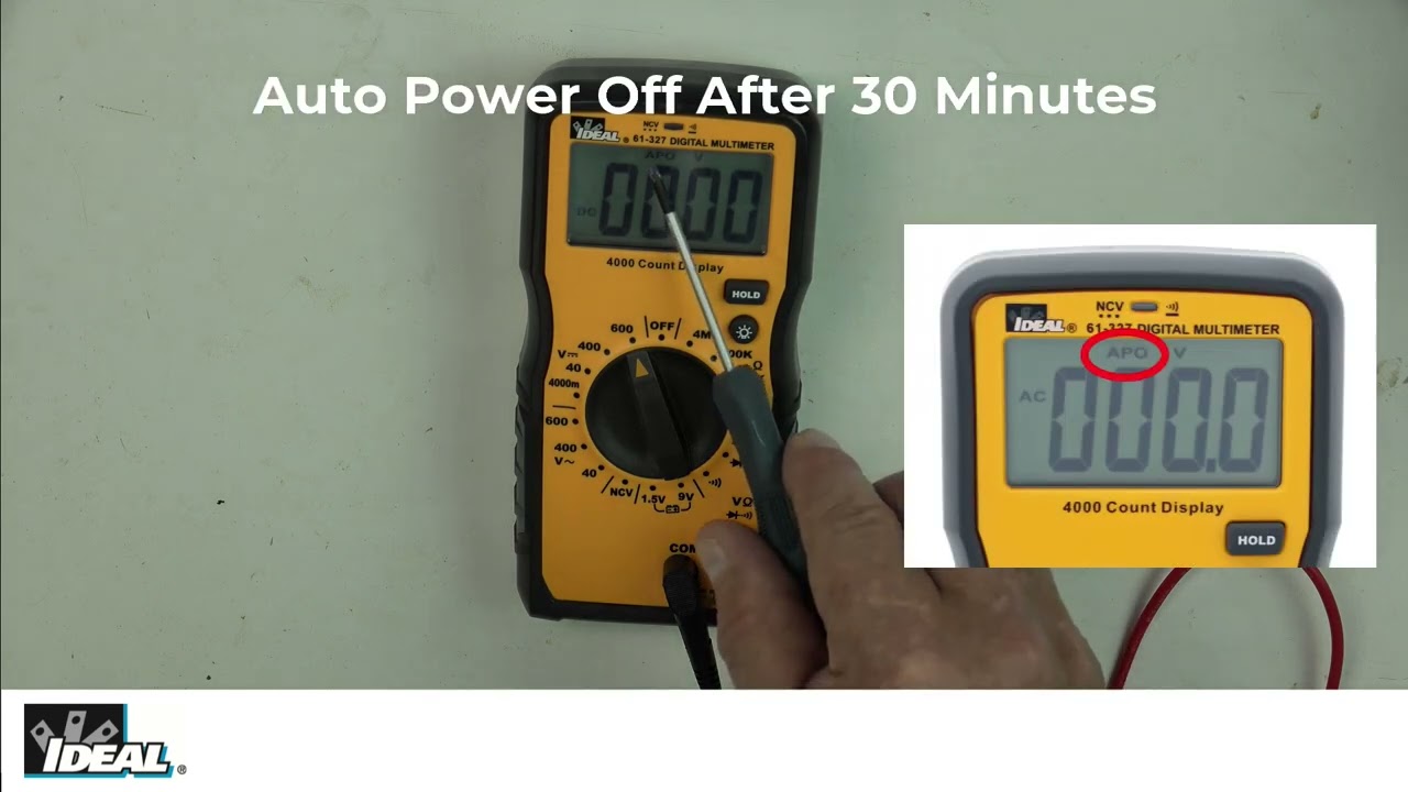 How To Use the IDEAL 61-327 Manual Ranging Multimeter