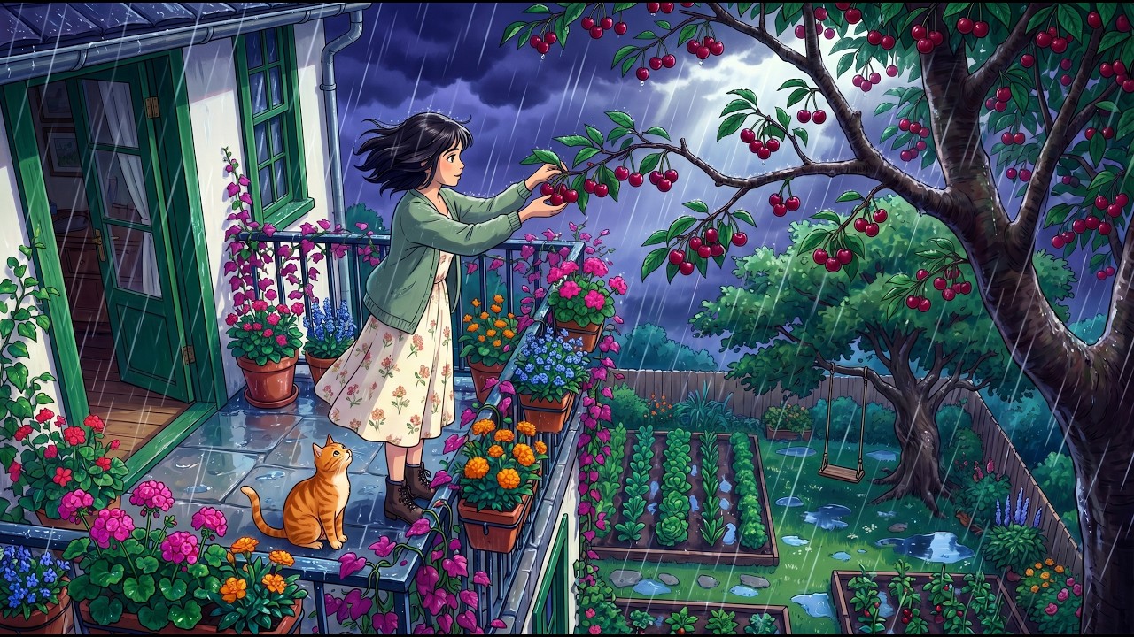A Cozy Rainy Day at Home: Warm Cooking | Ghibli ASMR