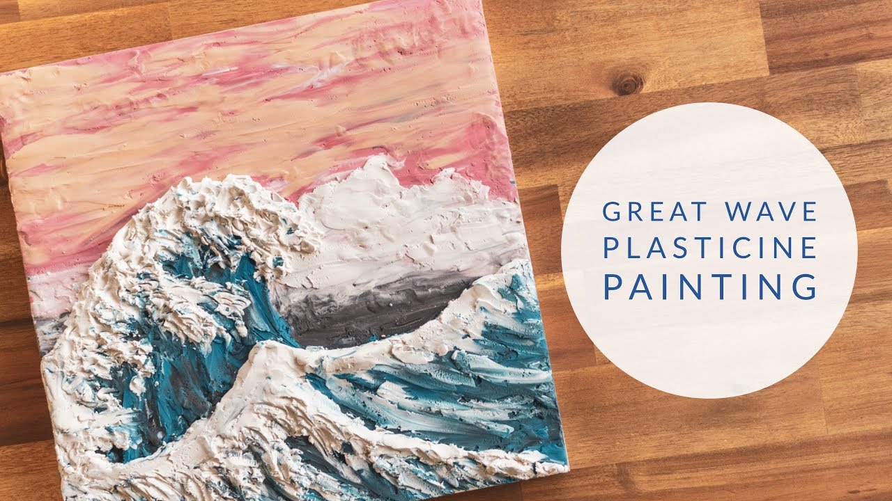 How to Make a Plasticine Painting Inspired by Hokusai's Great Wave | Zart Art