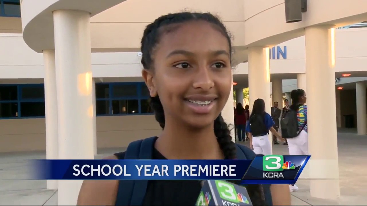 Students receive big welcome at high school in Tracy
