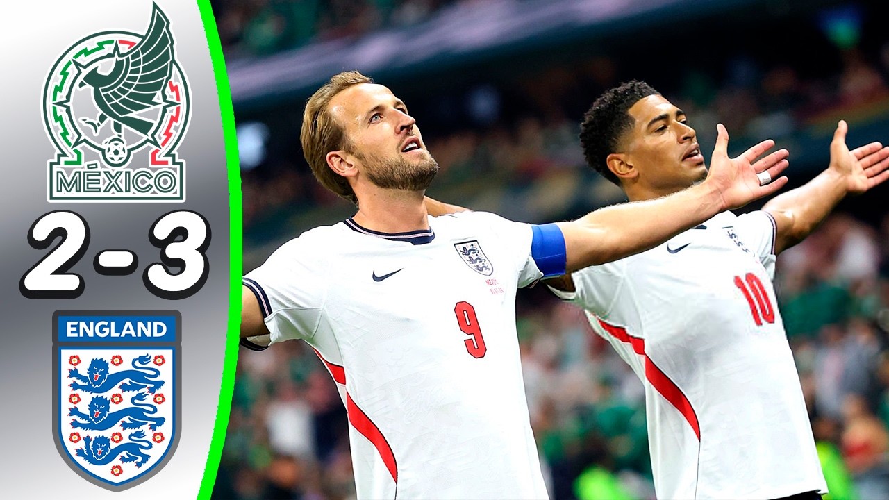 Mexico 2:3 England - All Goals & Highlights | Bellingham Two Goals