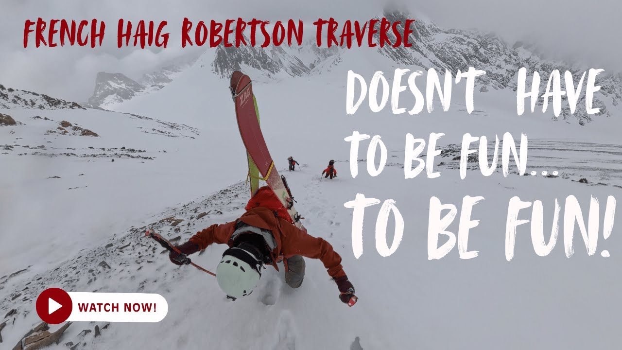 French Haig Robertson Traverse in Kananaskis Alberta with Darren Tomczak