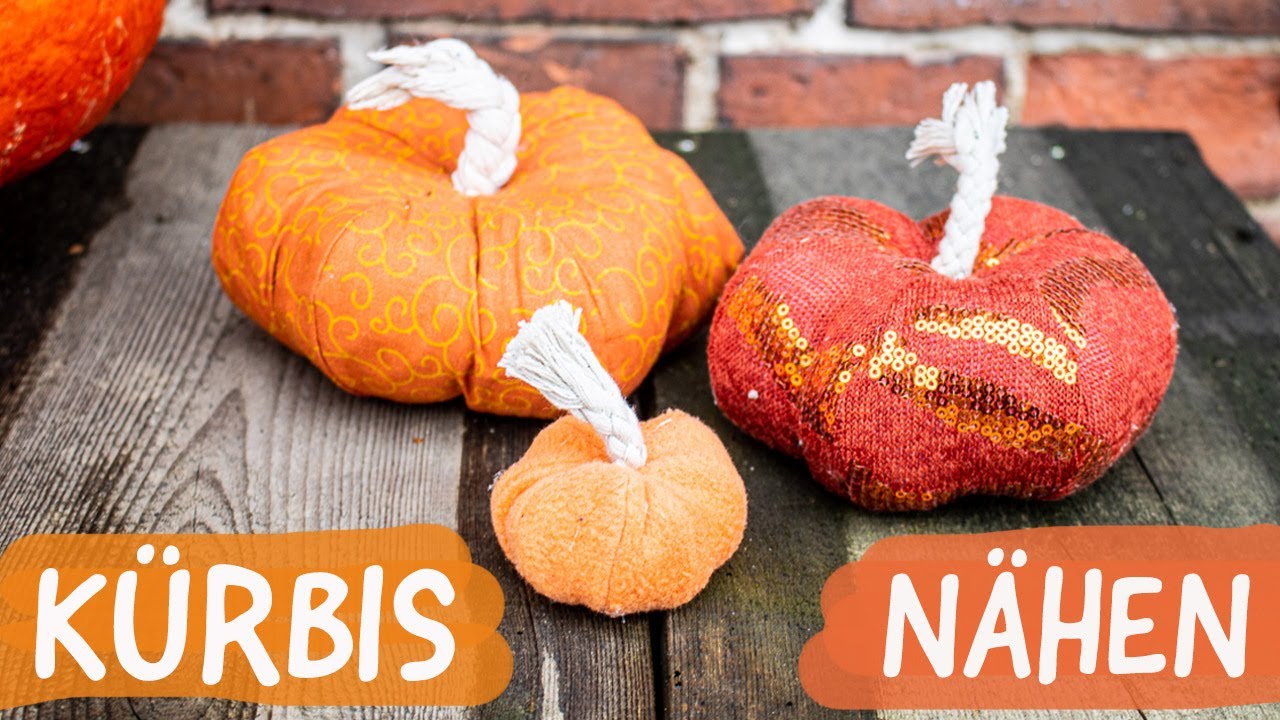 Nähanleitung  🎃 KÜRBIS NÄHEN 🎃 Deko für Herbst und Halloween ✂️ Einfach und schnell für Anfänger