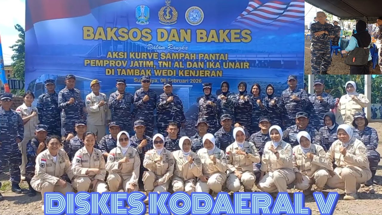 Bhakti Kesehatan Aksi Kurve Sampah Pantai di Tambak Wedi Kenjeran 