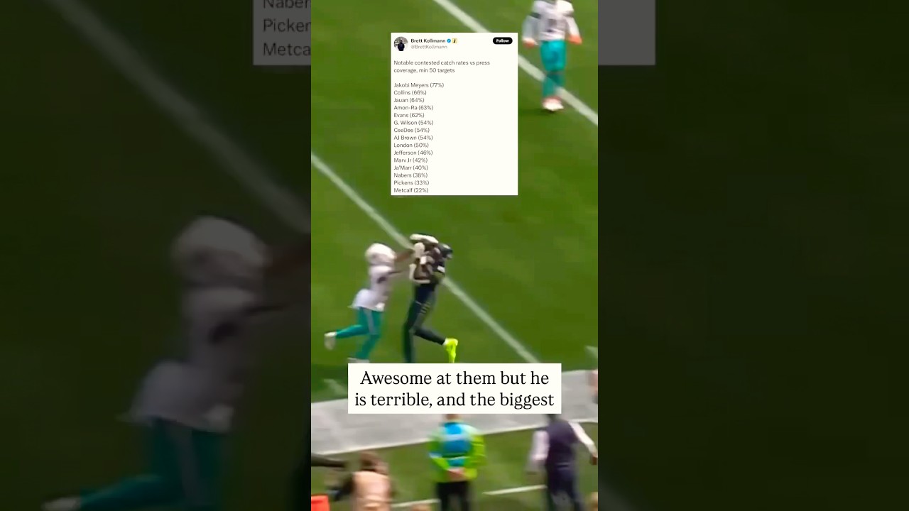 Contested catches are not about size and strength! #shorts #dkmetcalf #nfl