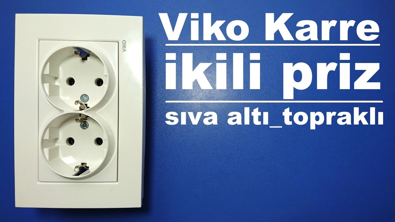 Viko Karre Sıva Altı İkili Topraklı Priz İnceleme