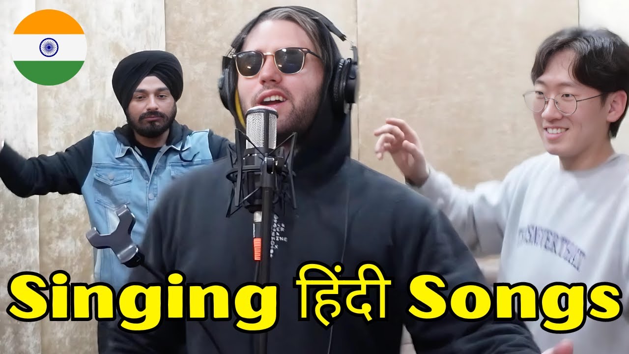 Foreigner sings viral Hindi Songs 🇮🇳🇮🇳| India Vlog