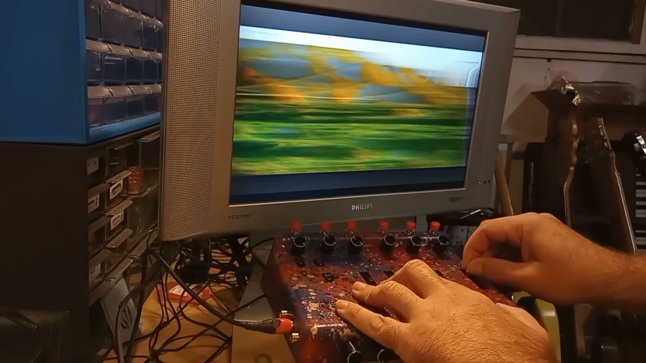 Circuit Bent CamGear Video Enhancer Runthrough