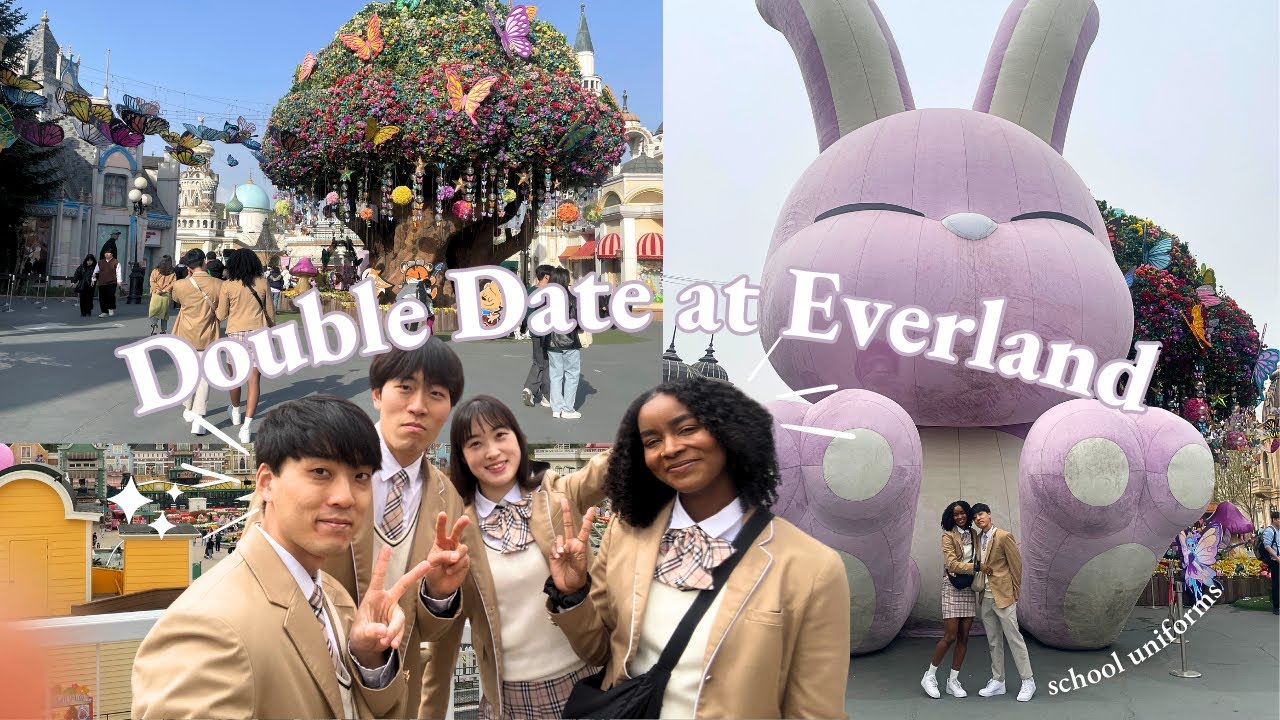 Двойное свидание в Эверленде в школьной форме 👩🏾‍❤️‍💋‍👨🏻🎢 | Видеоблог для пар AMBW