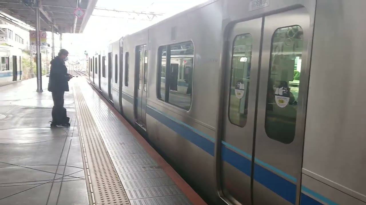 小田急線ダイヤ乱れのため、藤沢まで運転中止し、快速急行町田行きとなった 映像です。