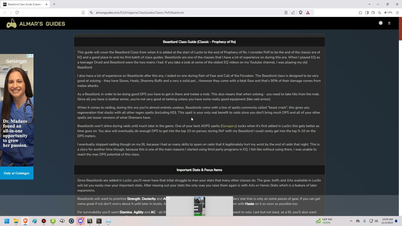 Руководство по классу Everquest Beastlord TLP (Classic-Prophecy of Ro)