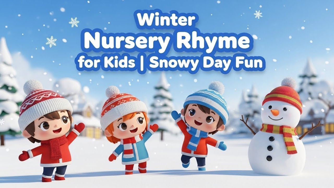 Snowy Day Fun / Winter Nursery Rhyme for Kids | Let’s Play in the Snow | Winter Kids Song