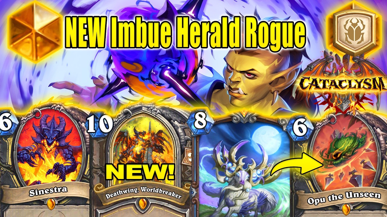 80% Winrate Imbue Herald Rogue Deck To Craft Now That's Actually FUN To Play CATACLYSM | Hearthstone