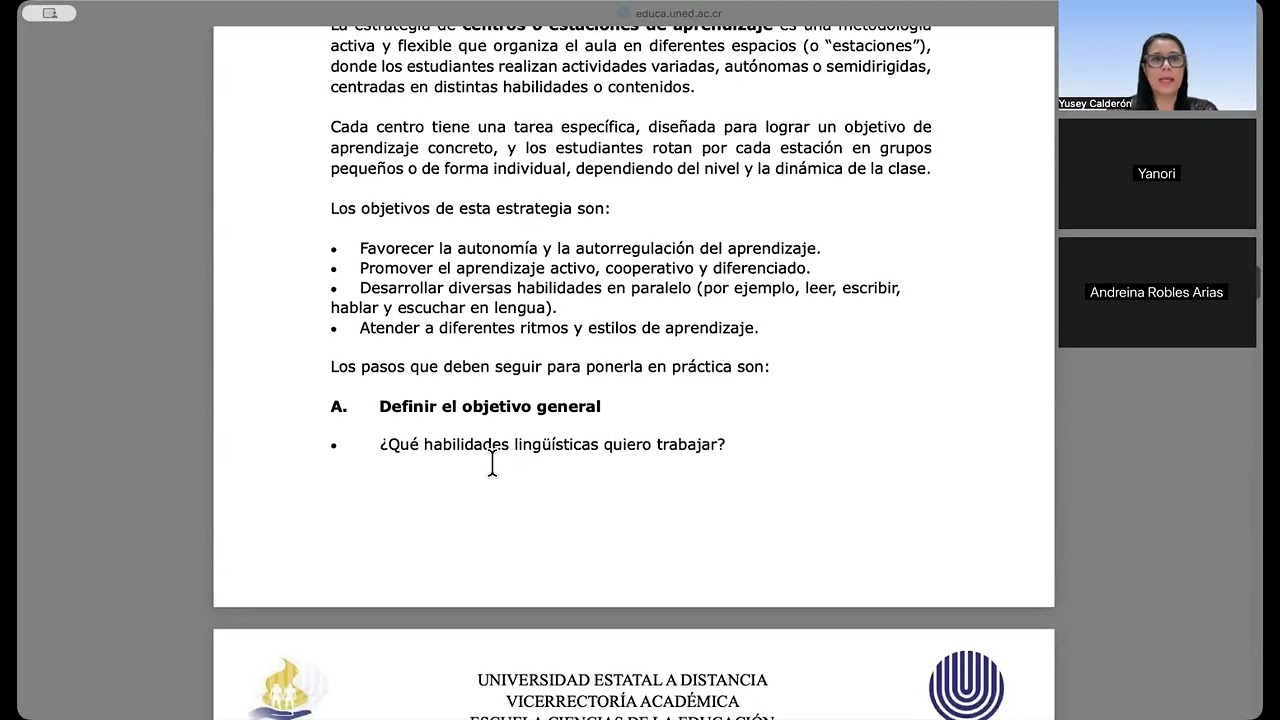 II Tutoría sincrónica