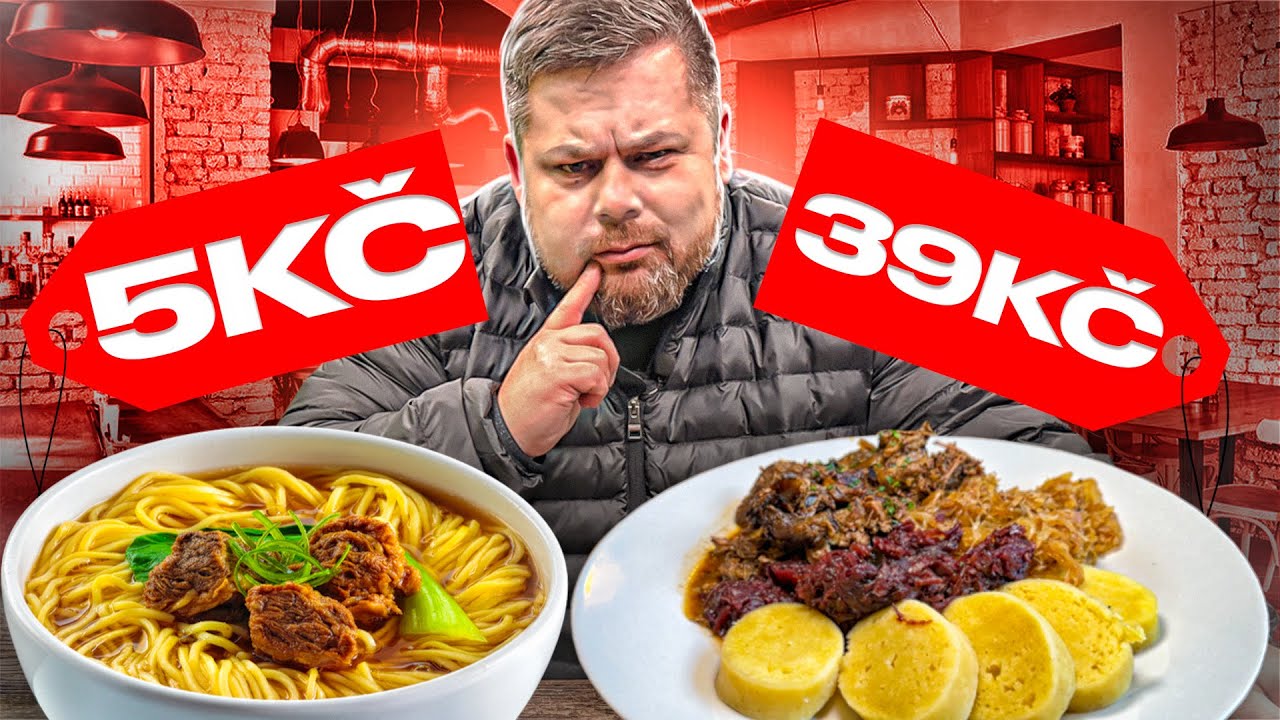 HLAVNÍ JÍDLO ZA 39 Kč A POLÉVKA ZA 5 Kč! Nejlevnější jídlo v ČR?