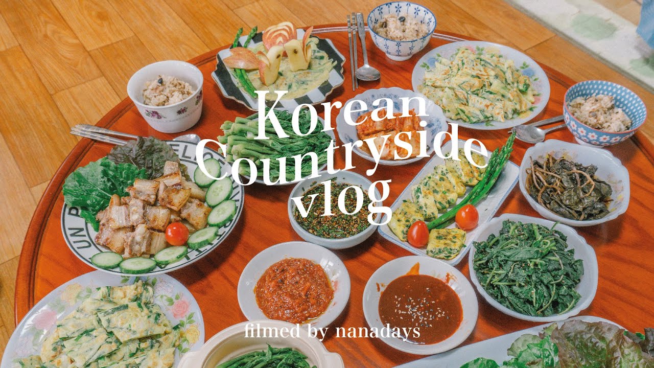 Korean Countryside Vlog | 🇰🇷 บรรยากาศชนบทในเกาหลี ไปเยี่ยมยายที่ยองดง เก็บผักหนาม