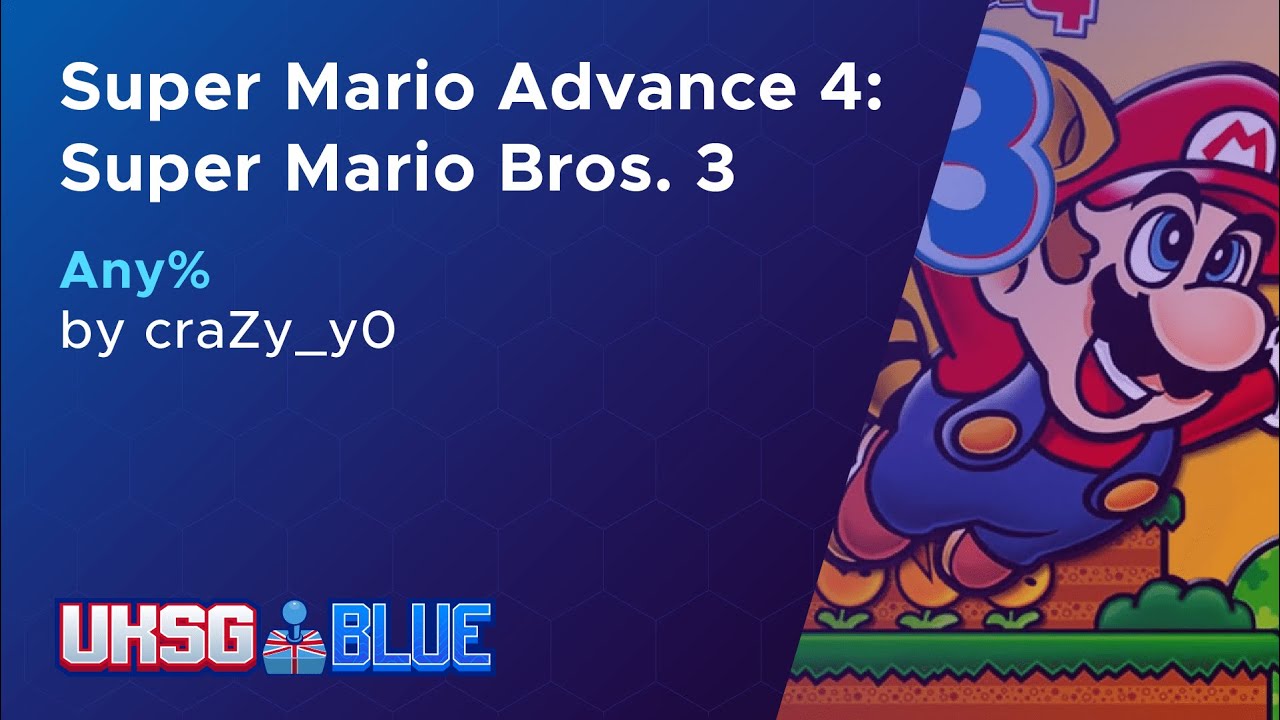 17 - UKSG BLUE 2025 | craZy y0 | Super Mario Advance 4 Super Mario Bros 3 | Any% | 00:29:04